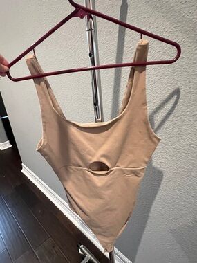 Abercrombie & Fitch Taupe Seamless Tank Bodysuit